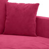 vidaXL Dvivietė sofa, raudonojo vyno spalvos, 140cm, aksomas