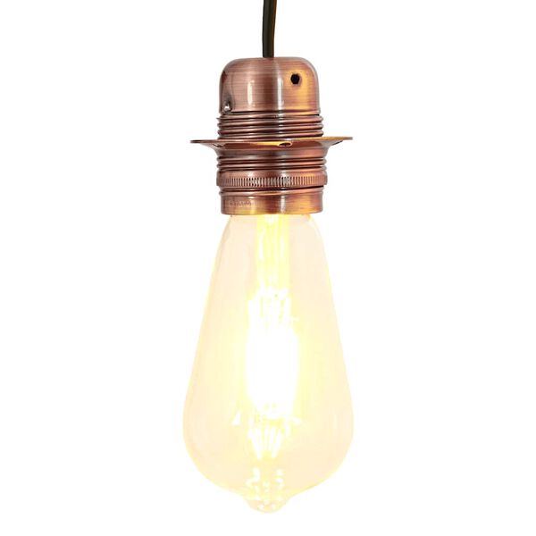 vidaXL lempų laikikliai 2 vnt Red Bronze E27