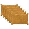 vidaXL Pagalvėlės užvalkalas 6 vnt. HOUTEN Geltona 30 x 50 cm