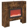 vidaXL Elektrinis židinys Dūminio ąžuolo 100 x 24,5 x 90 cm