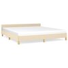 vidaXL Lovos rėmas be čiužinio, kreminės spalvos, 160x200cm, audinys