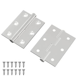 vidaXL Vyrius 2 vnt. Sidabrinė 50 x 38 x 1,3 mm Plienas