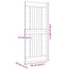 vidaXL Duris NARVIK Natūrali 85 x 210 cm Kietos pu&scaron;ies medžio durys