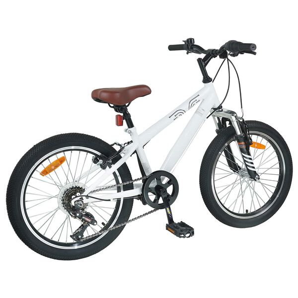 vidaXL Kids Mountain Bike 20 Colių 6-Speed 5-8 metų amžiaus Balta