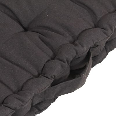 vidaXL Grindų/paletės pagalvėlės, 5vnt., antracito spalvos, medvilnė