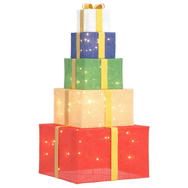 vidaXL Kalėdų dekoravimo dovanų dėžutė 250 LED &scaron;iltai balta