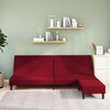 vidaXL Dvivietė sofa-lova su pakoja, vyno raudonos spalvos, aksomas