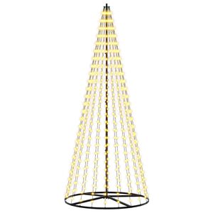 vidaXL LED Kalėdų medis 235 cm 500 LED &Scaron;ilta balta Geležis Juoda