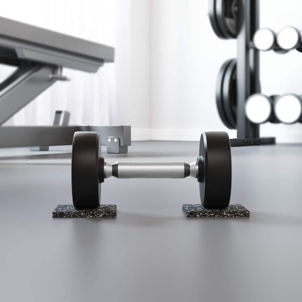 vidaXL Gumos volas Juoda Guma