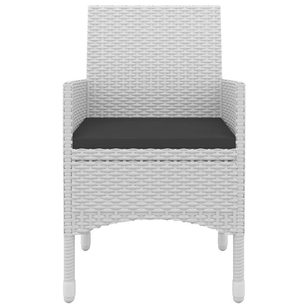 vidaXL Sodo komplektas su pagalvėlėmis, 5 dalių, poliratanas/stiklas