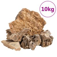 vidaXL Drakono akmenys, rudos spalvos, 10kg, 5–30cm