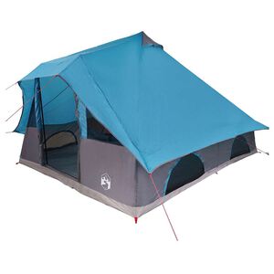 vidaXL Tipi palapinė su stogu Mėlyna 358 x 296 x 258 cm tafta