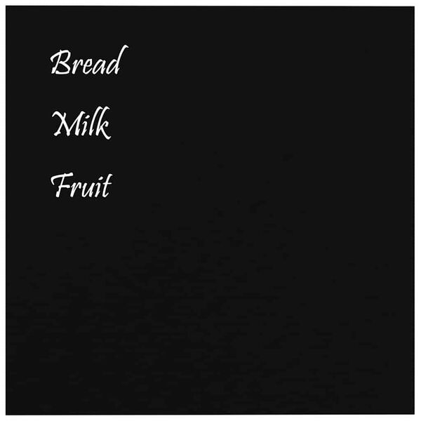 vidaXL Sieninė magnetinė lenta, juoda, 60x60cm, grūdintas stiklas