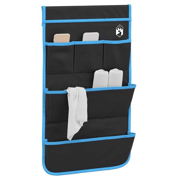 vidaXL Laikymo maišelis su saugykla Pilka 66 x 40 cm Oksfordas