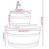 vidaXL Vandens fontanas su pompa, 44,5x44,5x58cm, eglės masyvas