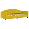 vidaXL Sofa, geltonos spalvos, 90x200cm, aksomas