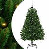vidaXL Dirbtinė Kalėdų eglutė 150 cm 150 LED &Scaron;ilta balta Žalia