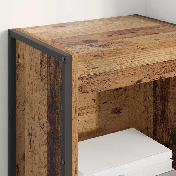 vidaXL Knygų spinta Senovinis medis 80 x 30 x 155 cm Apdirbta mediena