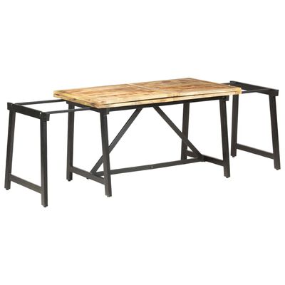 vidaXL Išskleidžiamas valgomojo stalas, 280x80x75cm, mango masyvas