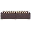 vidaXL Lovos rėmas be čiužinio, tamsiai rudas, 80x200cm, audinys