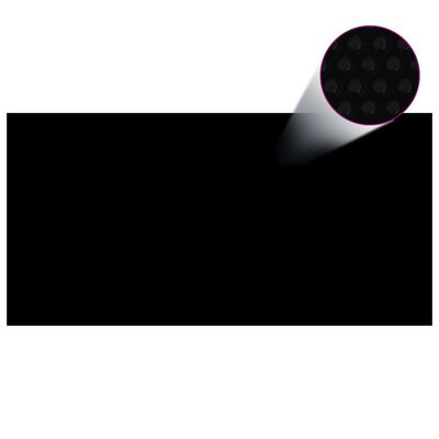 vidaXL Baseino uždangalas, juodas, 1200x600cm, PE, stačiakampis