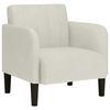 vidaXL Sofa-kėdė su porankiais, kreminės spalvos, 54 cm, aksomas