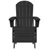 vidaXL Adirondack kėdė su pagalve Juoda 74 x 82 x 92cm HDPE