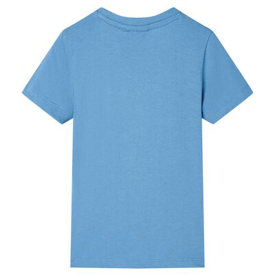 Vaikiški marškinėliai, vidutinio intensyvumo mėlyni, 92 dydžio