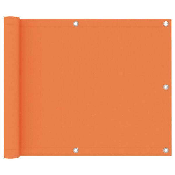 vidaXL Balkono pertvara, oranžinės spalvos, 75x500cm, oksfordo audinys