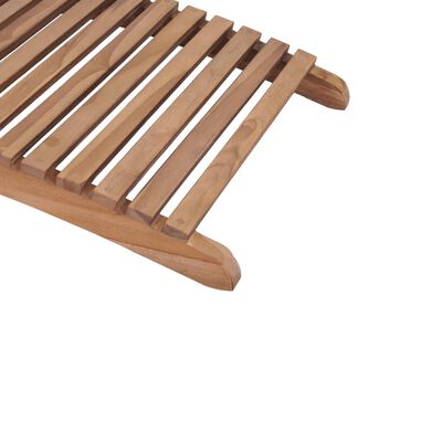 vidaXL Sulankstomas saulės gultas, tikmedžio medienos masyvas