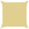 vidaXL Saulės &scaron;e&scaron;ėlio audinys Geltona ir balta 3,6 x 3,6 m HDPE