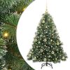 vidaXL Dirbtinė Kalėdų eglutė su 150 LED Žalia 120 cm PE ir PVC