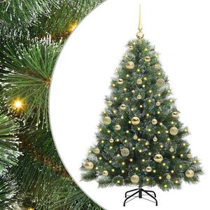 vidaXL Dirbtinė Kalėdų eglutė su 150 LED Žalia 120 cm PE ir PVC