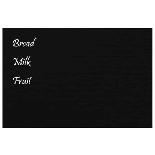 vidaXL Sieninė magnetinė lenta, juoda, 60x40cm, grūdintas stiklas