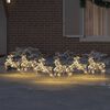 vidaXL LED elniai su 180 LED 6 pcs Auksinė PET