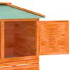 vidaXL Narvas triušiams, mediena, dviejų aukštų