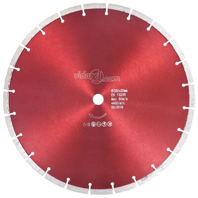 vidaXL Deimantinis pjovimo diskas, plienas, 350mm