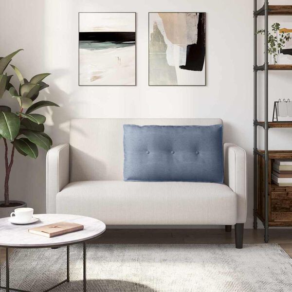 vidaXL Apsaugos Pagalvė Mėlyna 80 x 50 cm Kordūrinis audinys