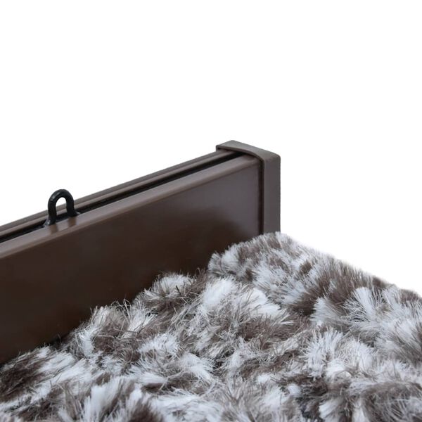 vidaXL Užuolaida nuo vabzdžių, ruda ir kreminė, 56x185 cm, &scaron;enilis