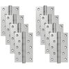 vidaXL Vyrius 8 vnt. 130 x 75 x 13 mm Sidabrinė Plienas