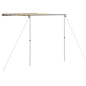 vidaXL Markizė nameliui ant ratų, smėlio spalvos, 2,4x2,5x2,15m