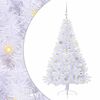 vidaXL Dirbtinė Kalėdų eglutė su 150 LED Balta 150 cm PVC ir Plienas