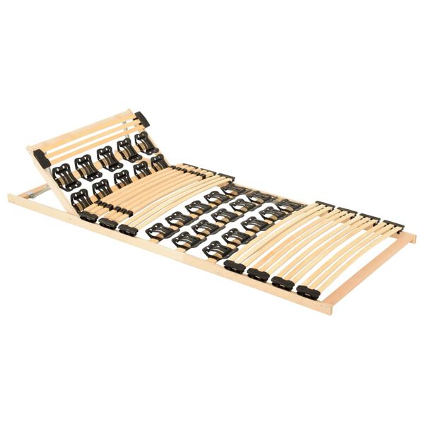 vidaXL Grotelės lovai su 38 lentjuostėmis, 90x200cm