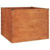vidaXL Auk&scaron;tas sodo lovelis, rūdžių, 100x100x77cm, Corten plienas