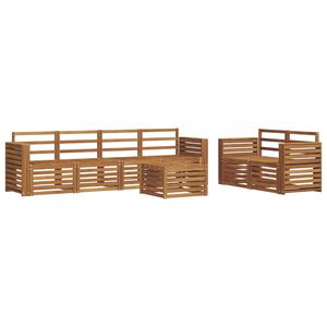 vidaXL Sofų komplektai Kietos akacijos mediena