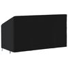 vidaXL Triviečio suoliuko uždangalas, juodas, 175x85x68/94cm