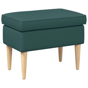 vidaXL Pėdų staliukas Tamsiai žalia 55 x 35 x 41 cm