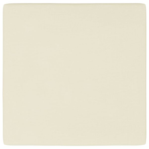 vidaXL Grindų/paletės pagalvėlė, kreminė, 60x61,5x6cm, audinys