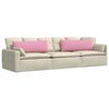 vidaXL Sofa Pagalvės 2 pcs Rožinė 120 x 40 cm audinys