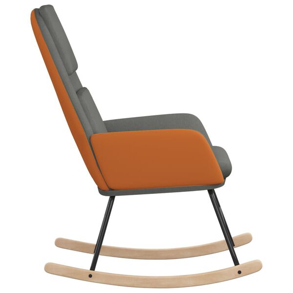 vidaXL Supama kėdė, &scaron;viesiai pilkos spalvos, audinys